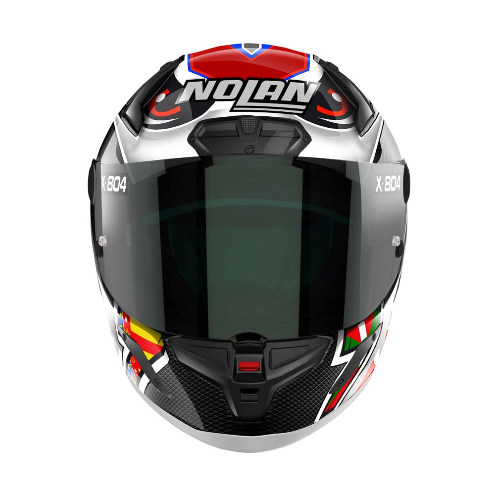 Nolan - Casque X-804 RS Ultra Carbon Replica I. Lecuona Carbone / Rouge / Argent