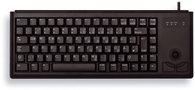 Cherry Compact-Keyboard, minitastatur trackball samt 2 museknapper, No