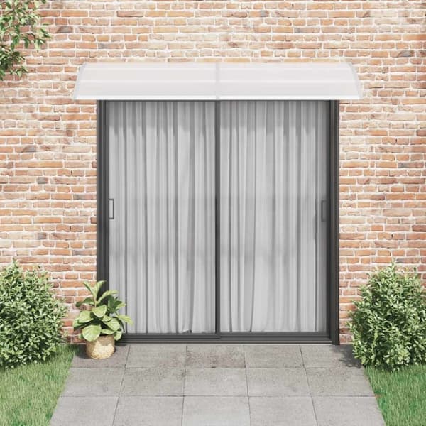 vidaXL Skjermtak grå og gjennomsiktig 240x75 cm PC