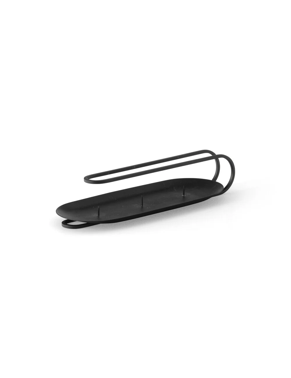 Audo Copenhagen  Clip lysestage 3-arm, sort - H5 cm.