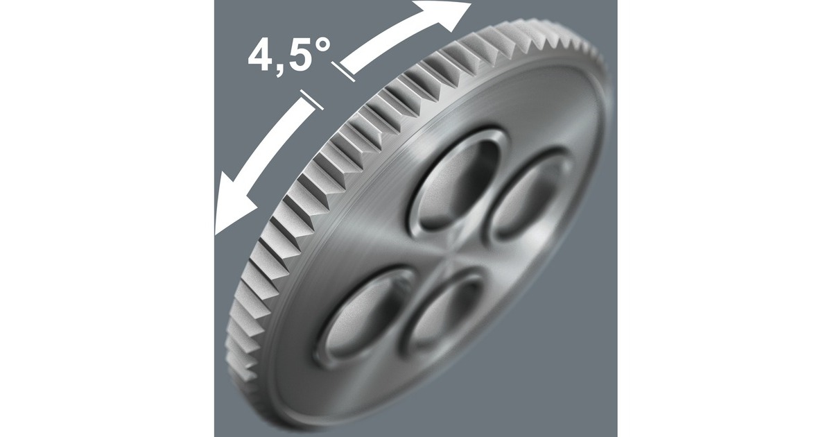 Wera8010 B Zyklop Comfort ratel  (Zwart/groen, met omschakelpal en 3/8