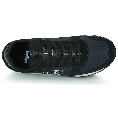 Calvin Klein Jeans - RUNNER SOCK LACEUP NY-LTH W - Noir / Blanc