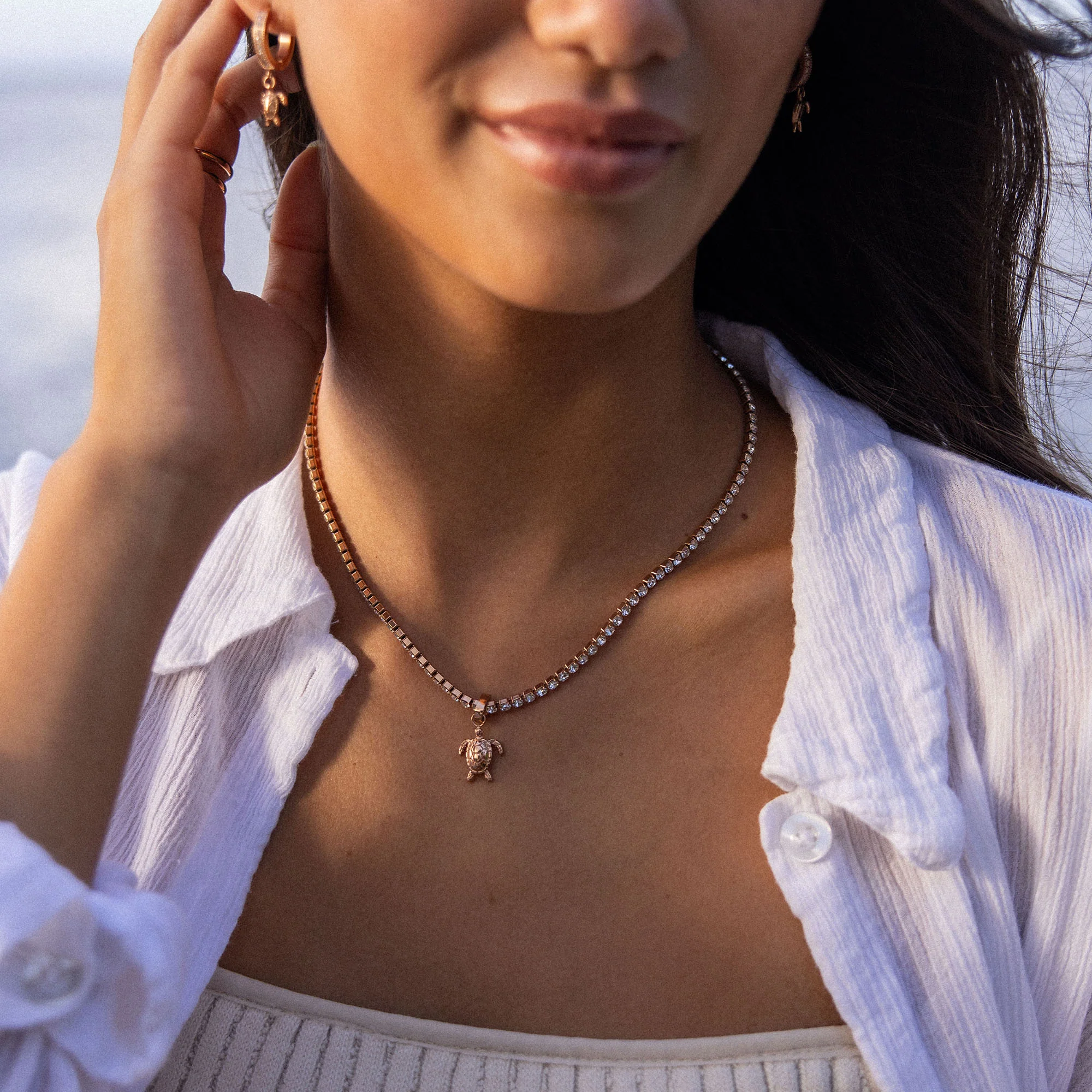 Honu White Kette