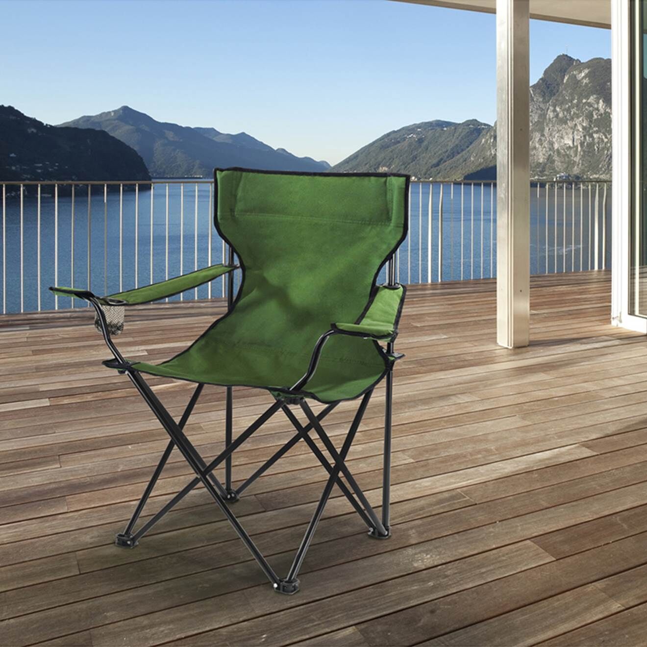 Sourcidys Fauteuil Camping vert