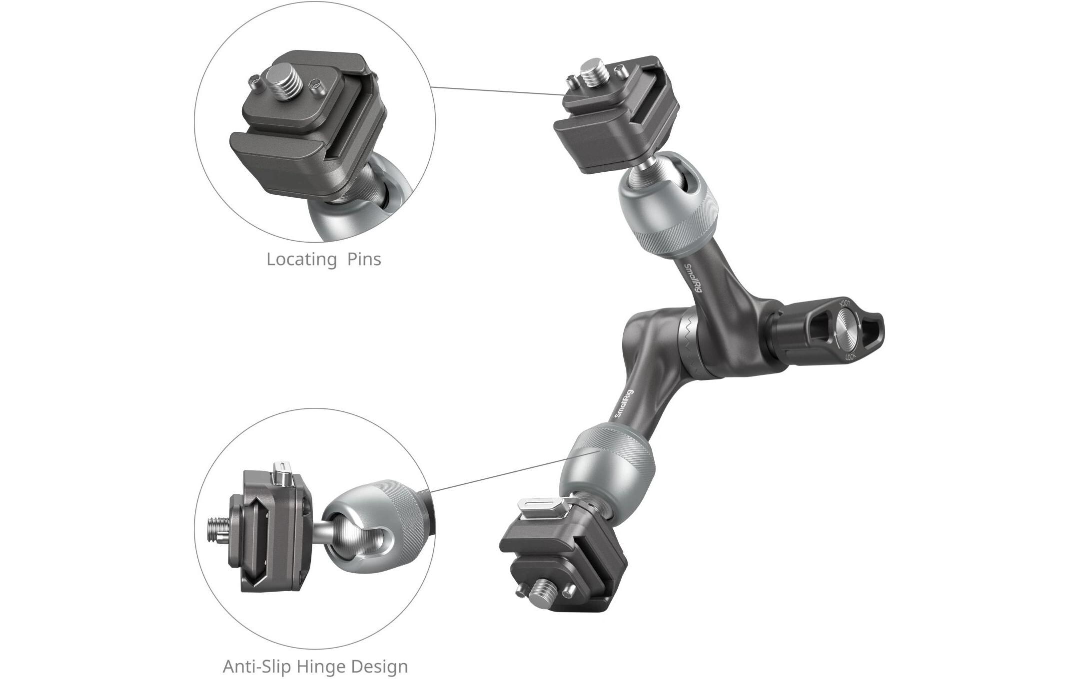 HawkLock H21 Schnellspanner Rosette Magic Arm (7“)Zur Befestigung eines Monitors, einer Leuchte oder eines Zubehörteils an der Kameraausrüstung