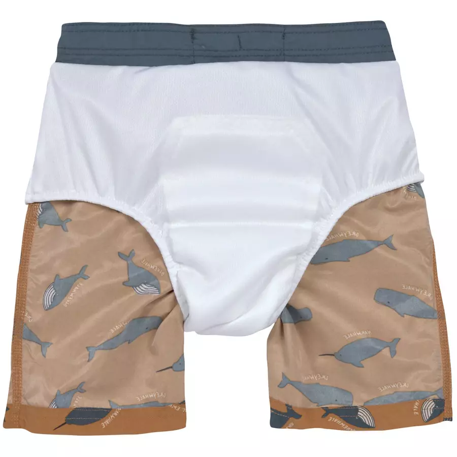 LÄSSIG UV-Badeshorts Wal Karamell