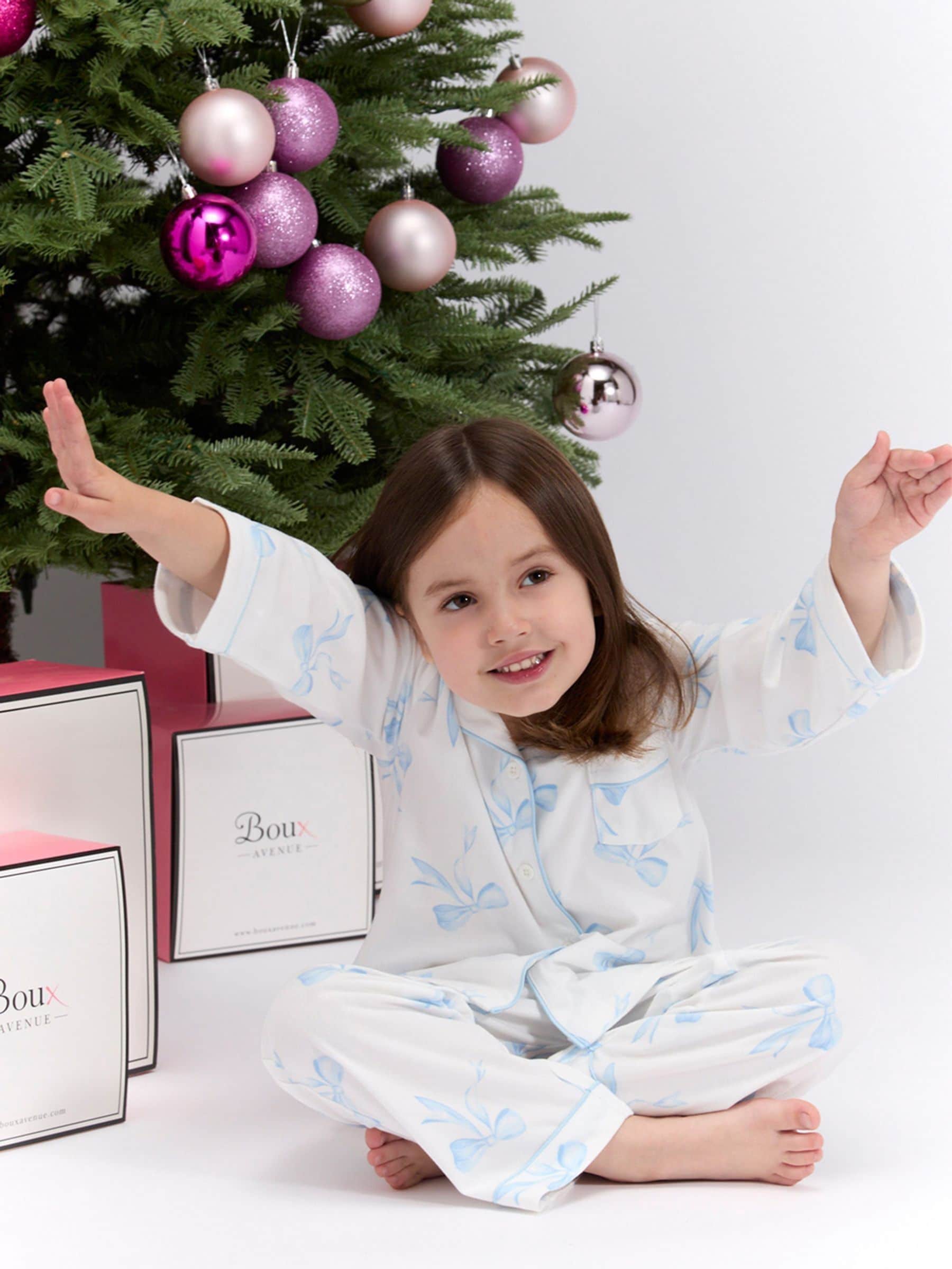 Wit - Boux Avenue Matching Stripe Christmas Pyjamas in a Bag