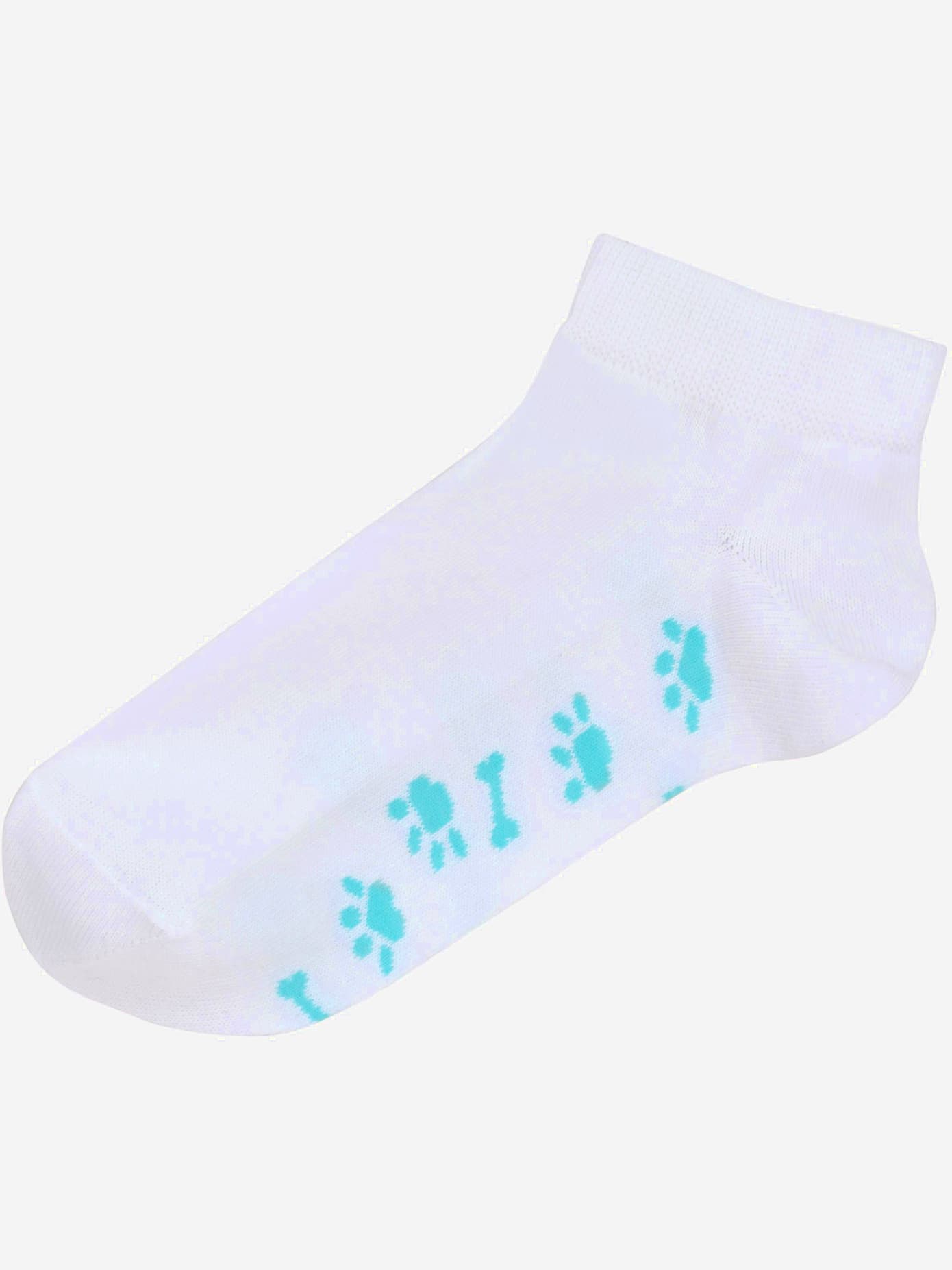 Socquettes motif de pattes doux sous la semelle