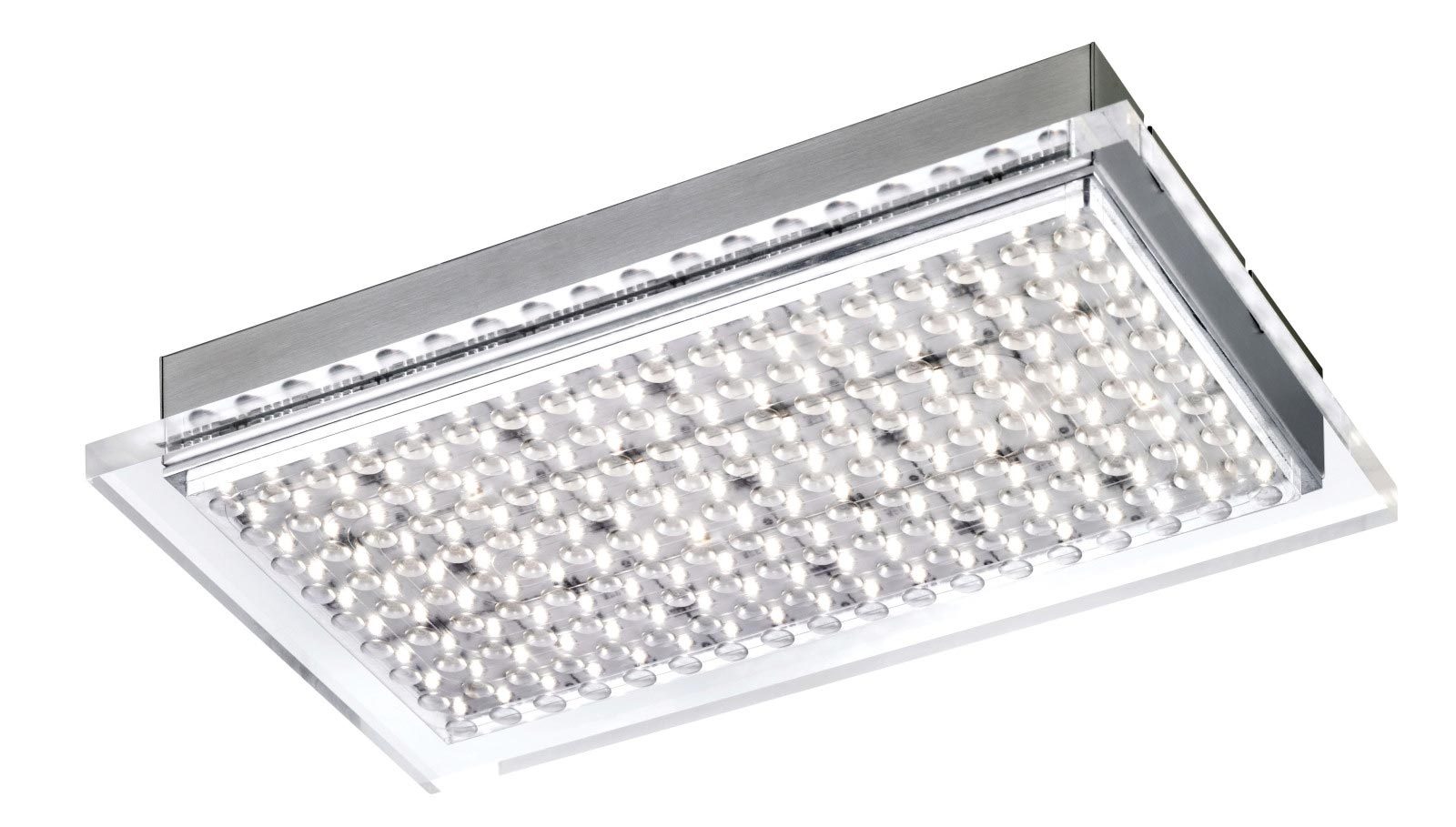 LED-Deckenleuchte - stahlfarben - 31 cm breit