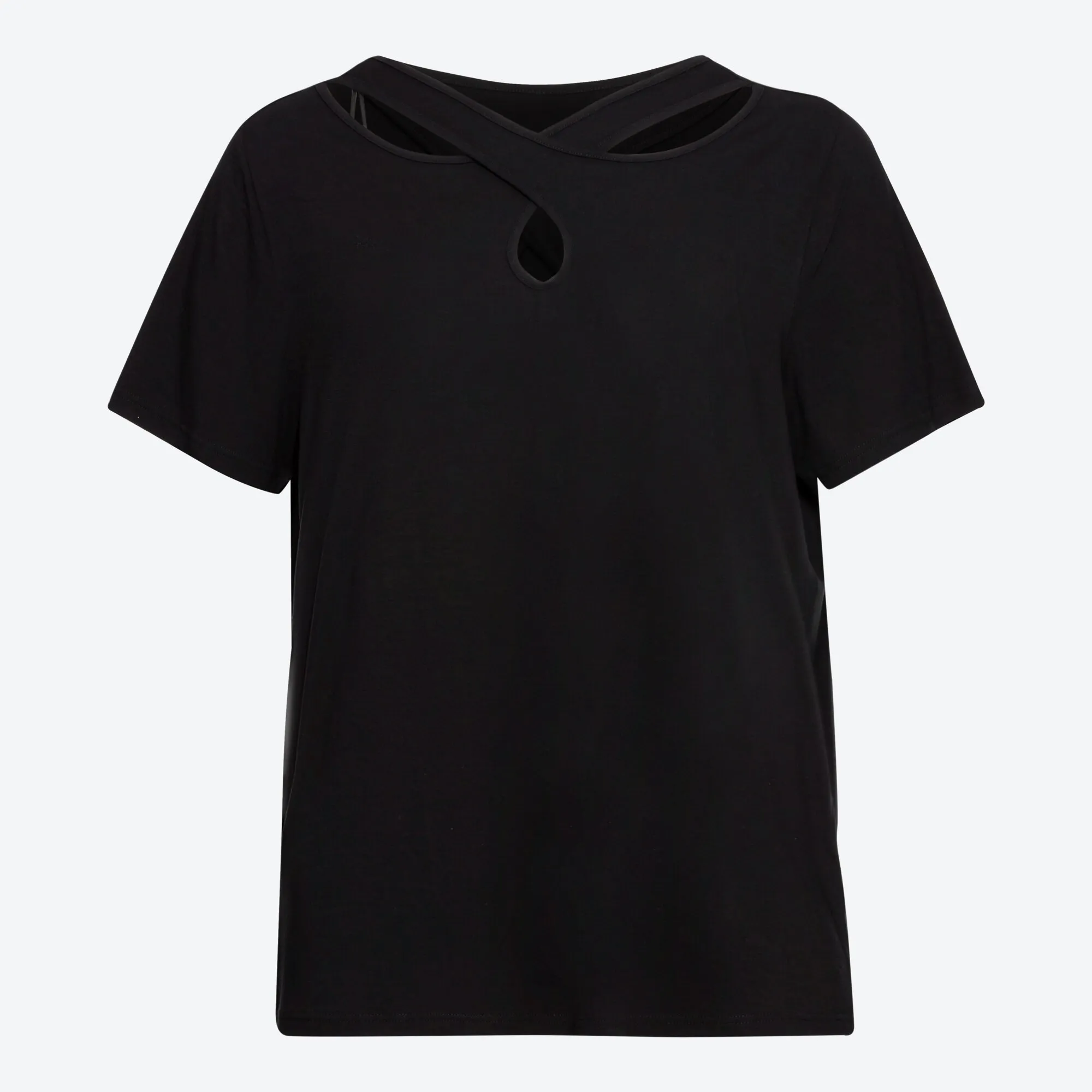 Damen-Shirt mit Cut-Out-Effekt, große Größen