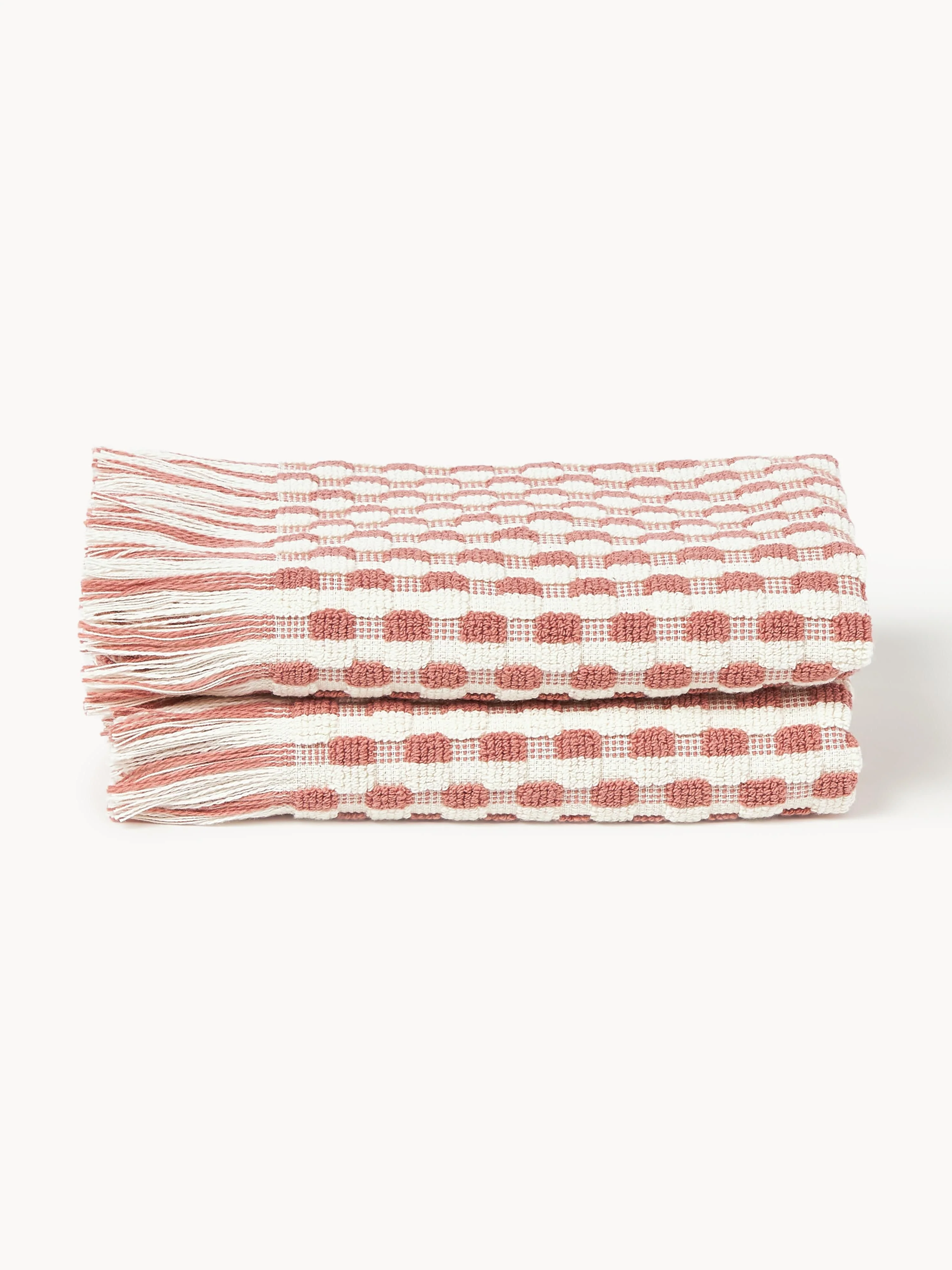 Handdoek Juniper met hoog-laag structuur, in verschillende formaten