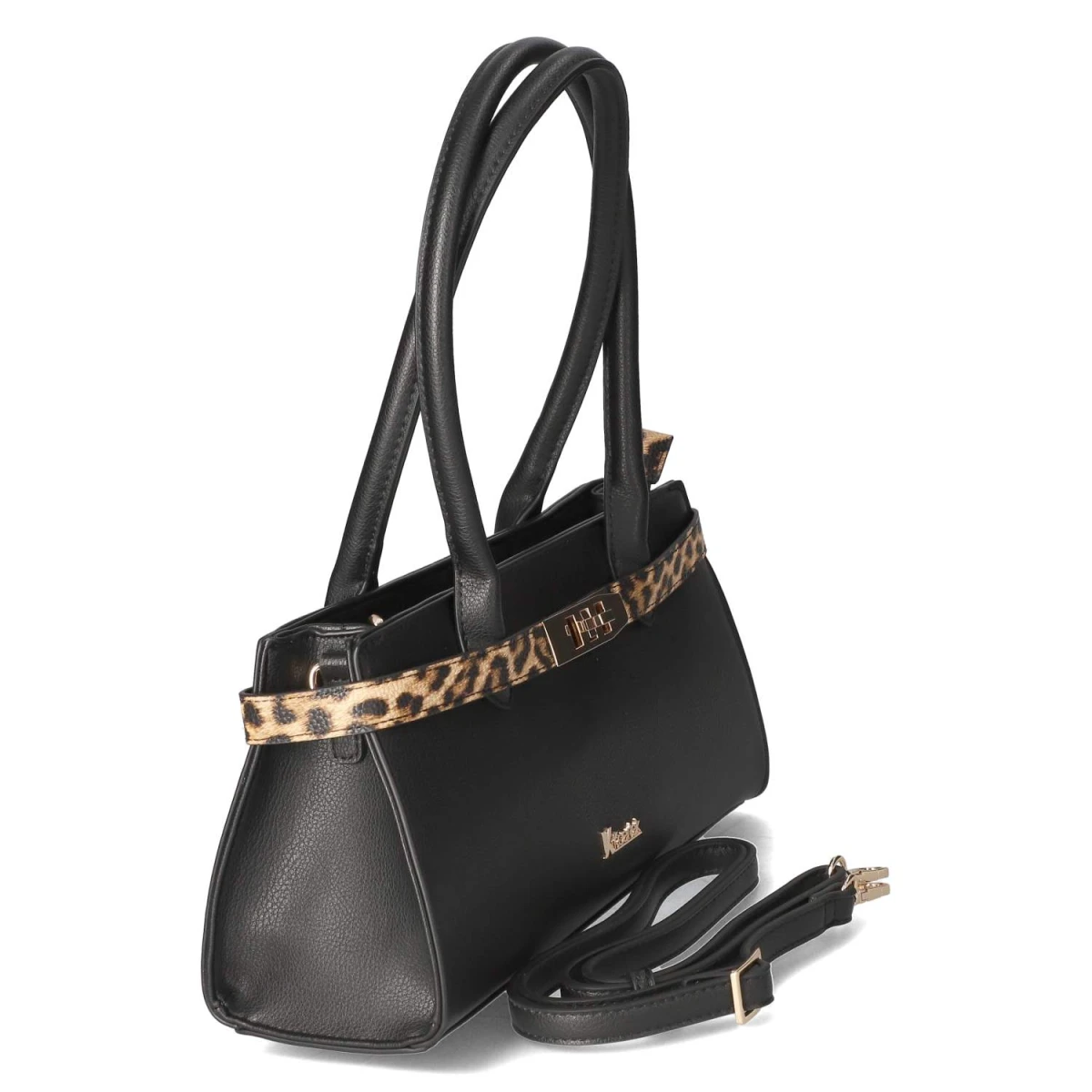 KaerlekSchultertasche - schwarz/braun