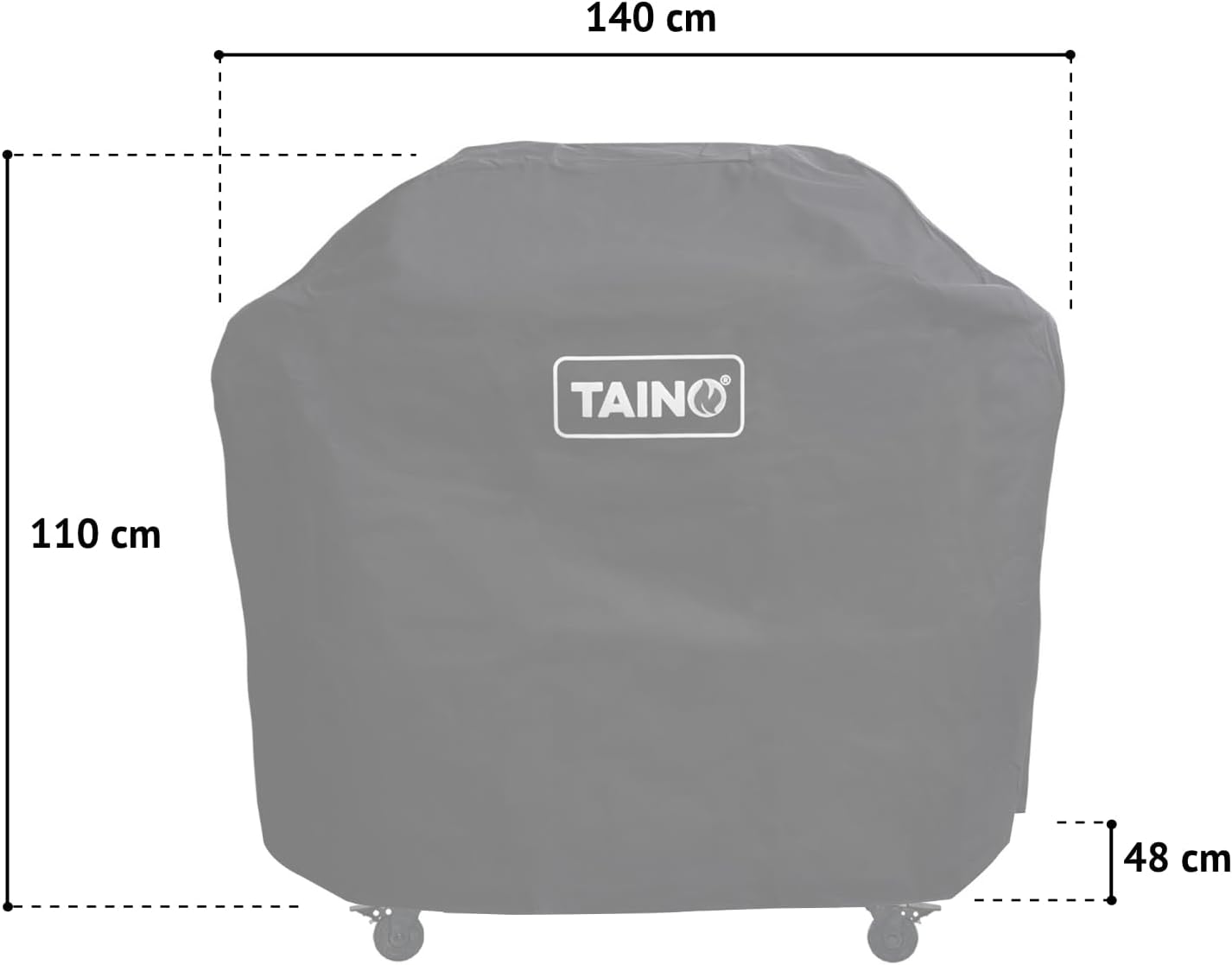 TAINO PLATINUM YAMARA DARK 4+2 Gasgrill Set Stahl 4 Brenner Keramik Sear-Burner Keramik Backburner Piezo-Zündung Abdeckhaube
