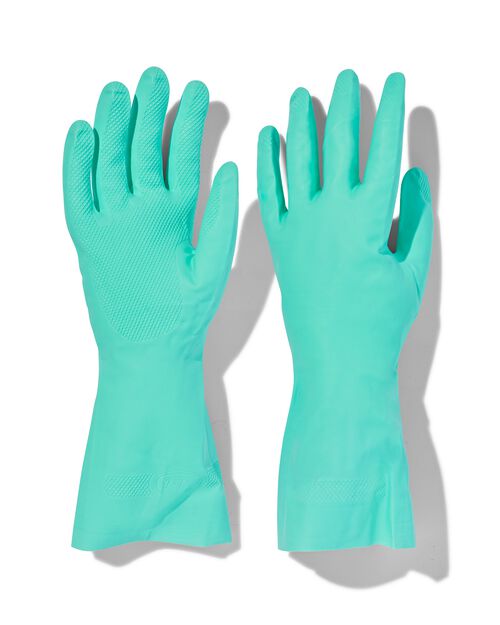 gants de ménage nitrile anti allergène taille M (7-7.5)