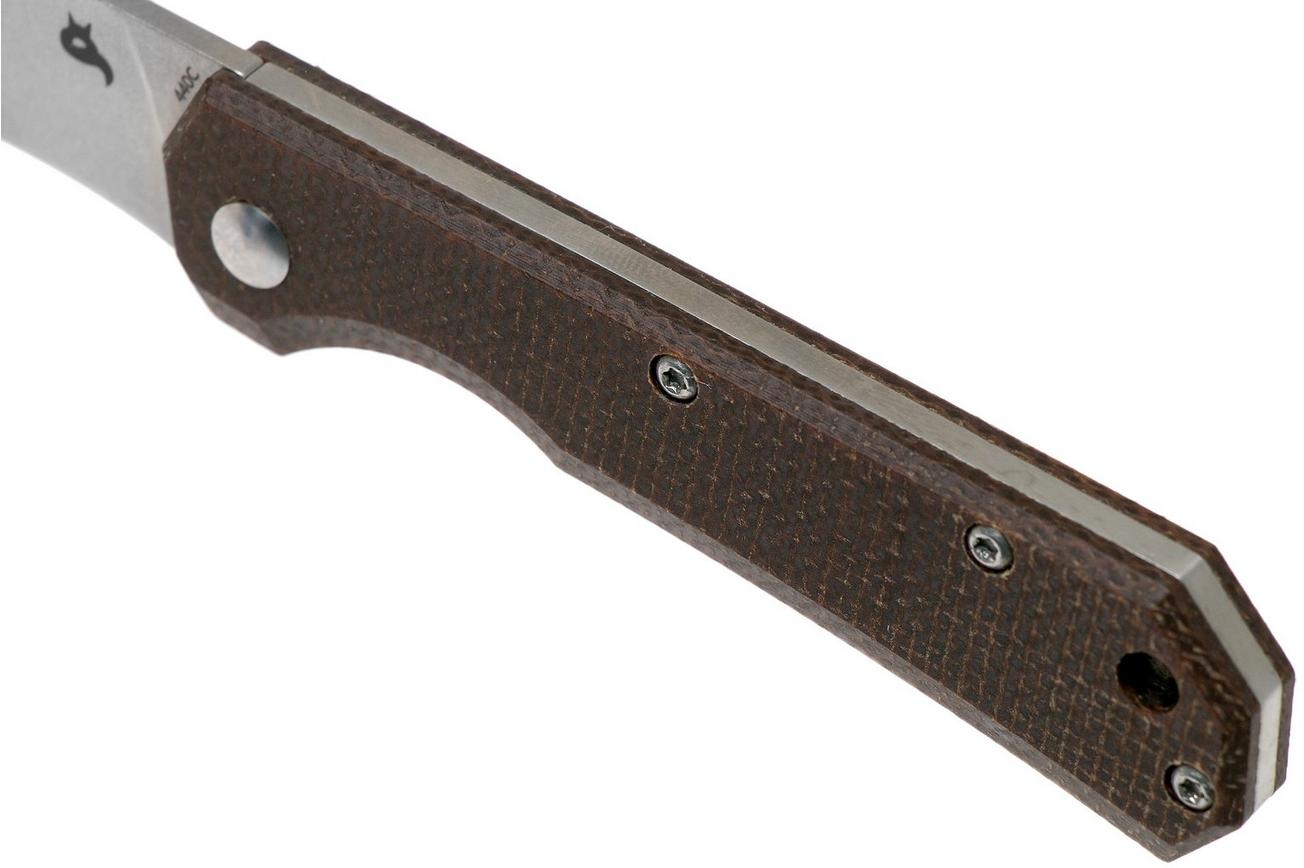 Fox Black Fox Ciol Folding Knife BF-748MIB Dark Brown Micarta zakmes, Denis Simonutti design