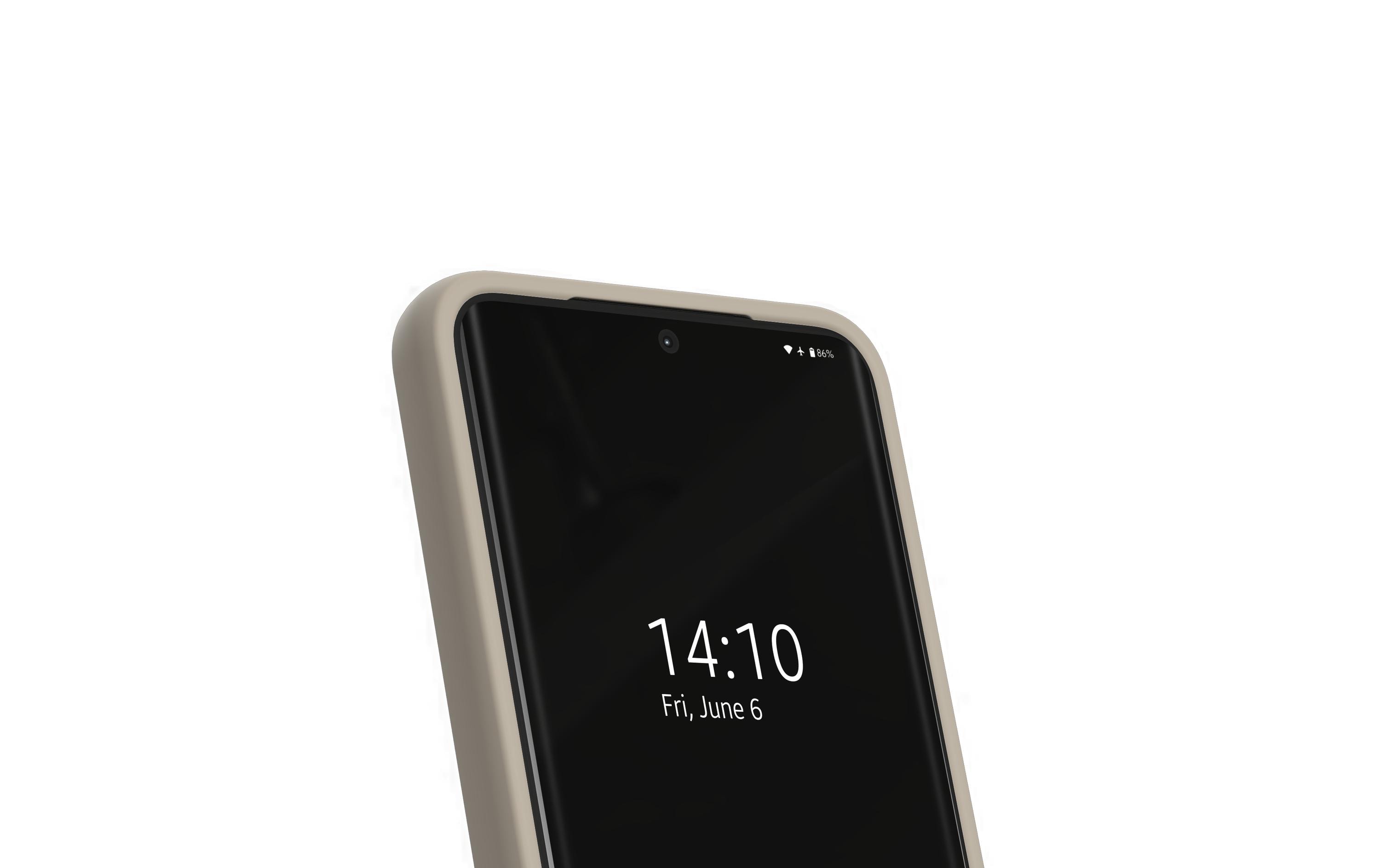 Back Cover Silicone Galaxy S25 BeigeSilikon-Backcover für das Samsung Galaxy S25