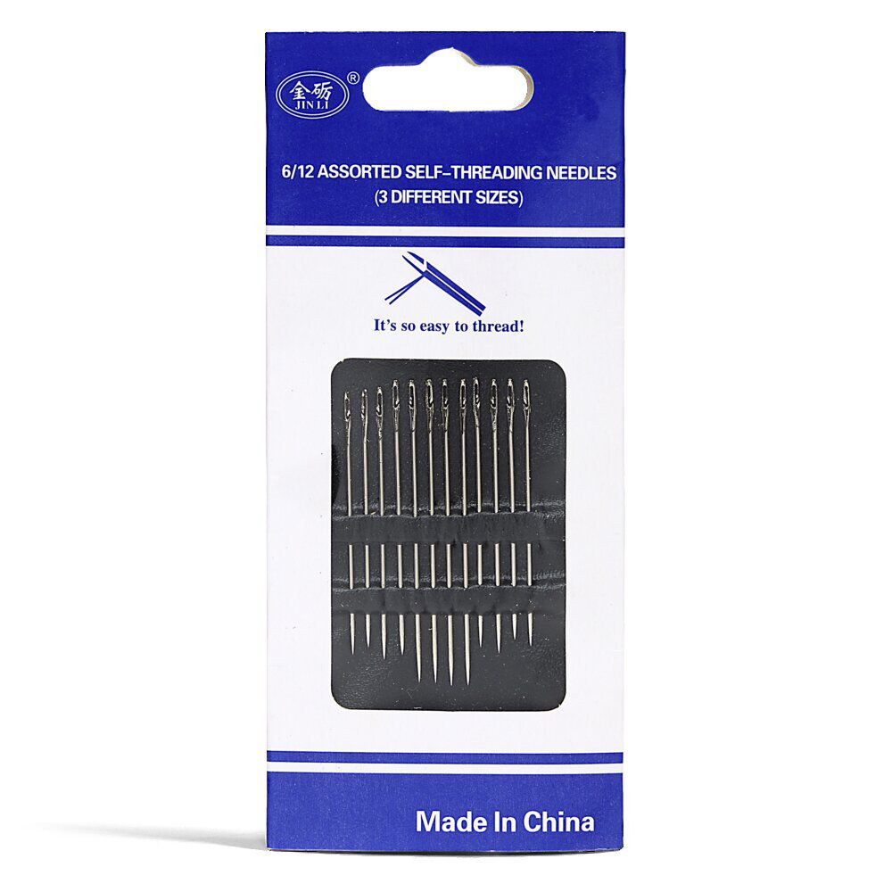 Lot de 12 aiguilles à coudre différentes tailles