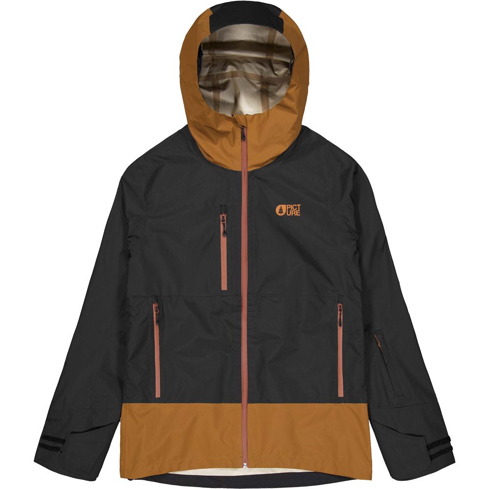 Picture Broader 3L Hardshelljacke Herren black chocolate