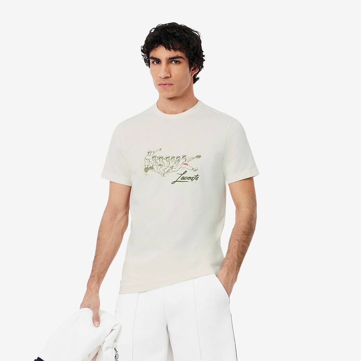 LACOSTE<br>Camiseta Héritage Sport Ultra Dry