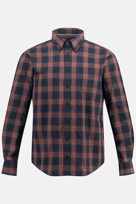 Karohemd, Langarm, Buttondown-Kragen, Modern Fit