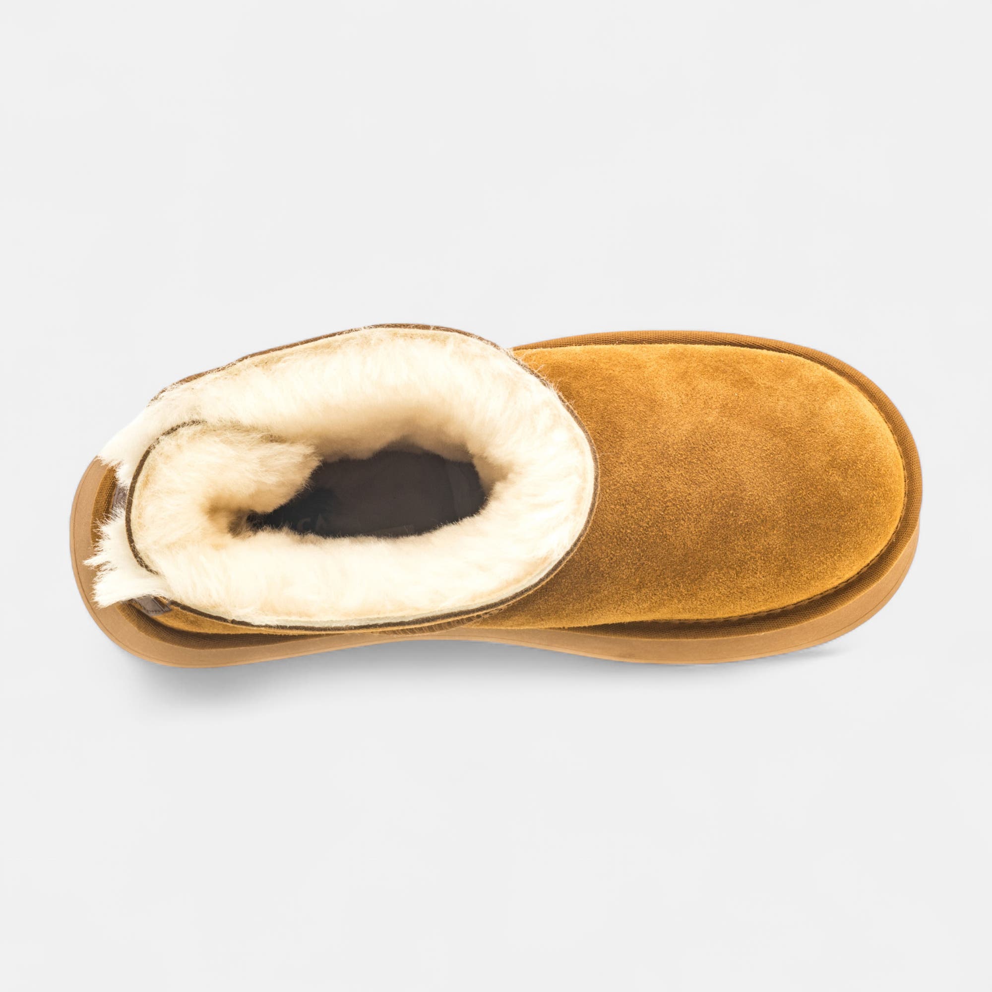 Boots Femme en cuir camel
