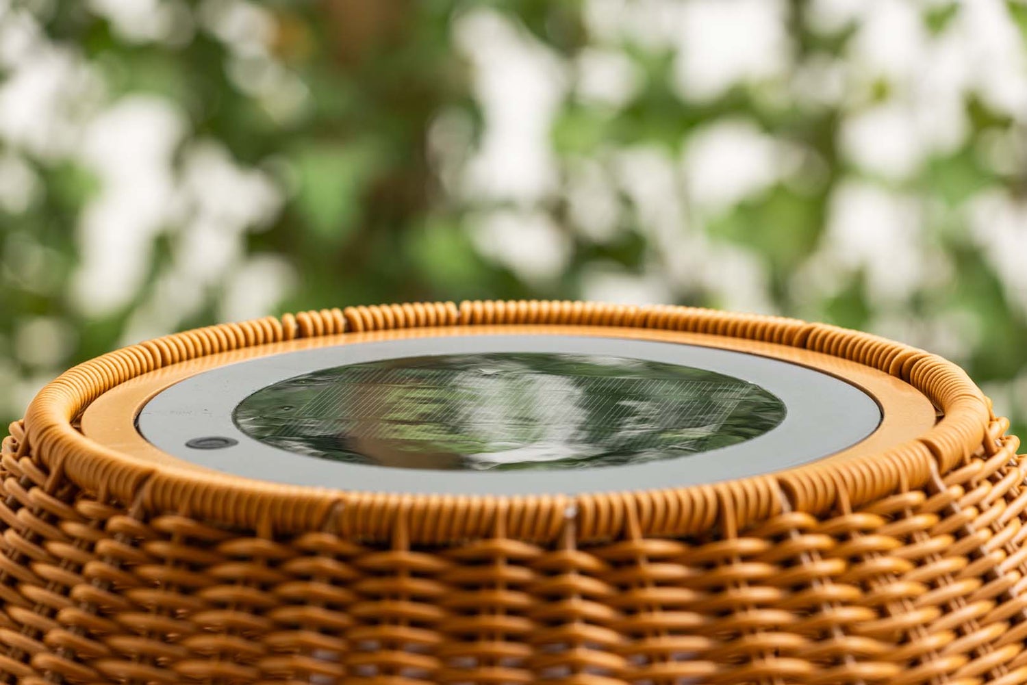 Mabis LED vloerlamp voor buiten, 60x150x60cm, bruin. 60 x 60 x 150 cm