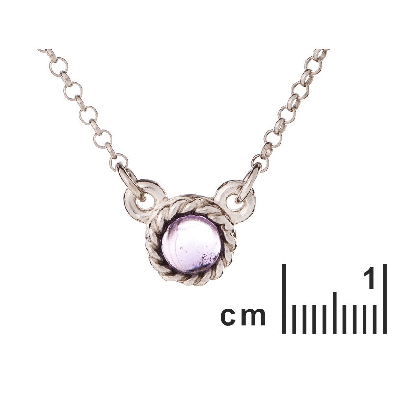 COLLIER ARGENT AMETHYSTE