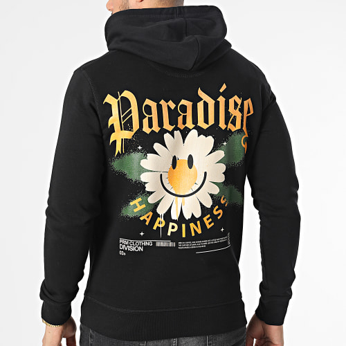 Sweat Capuche Happiness Cap Noir