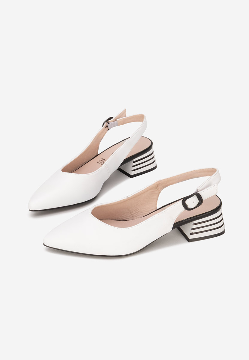Chaussures slingback blancs Ranina