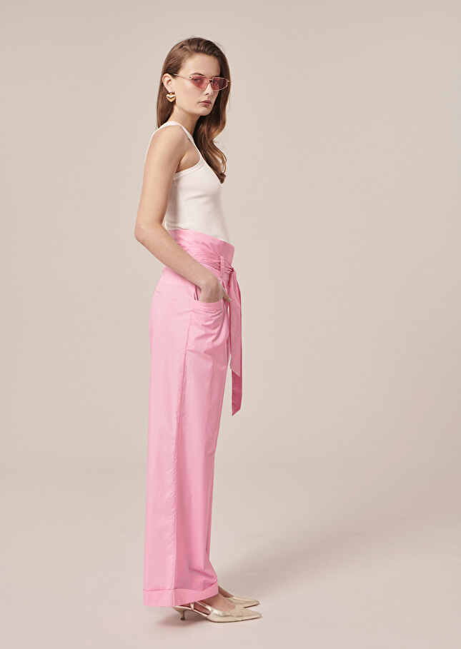Pantalon Pylarose pale en popeline
