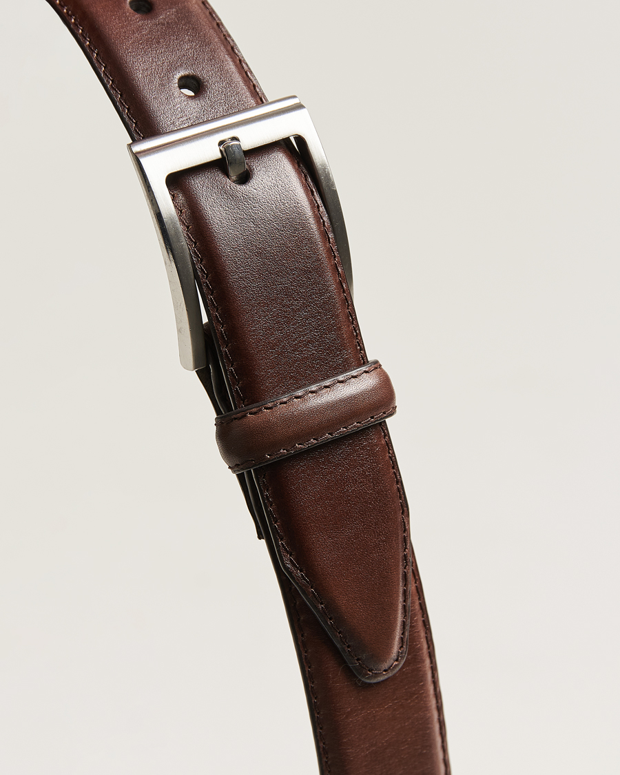 Loake 1880 Philip Leather Belt Dark Brown