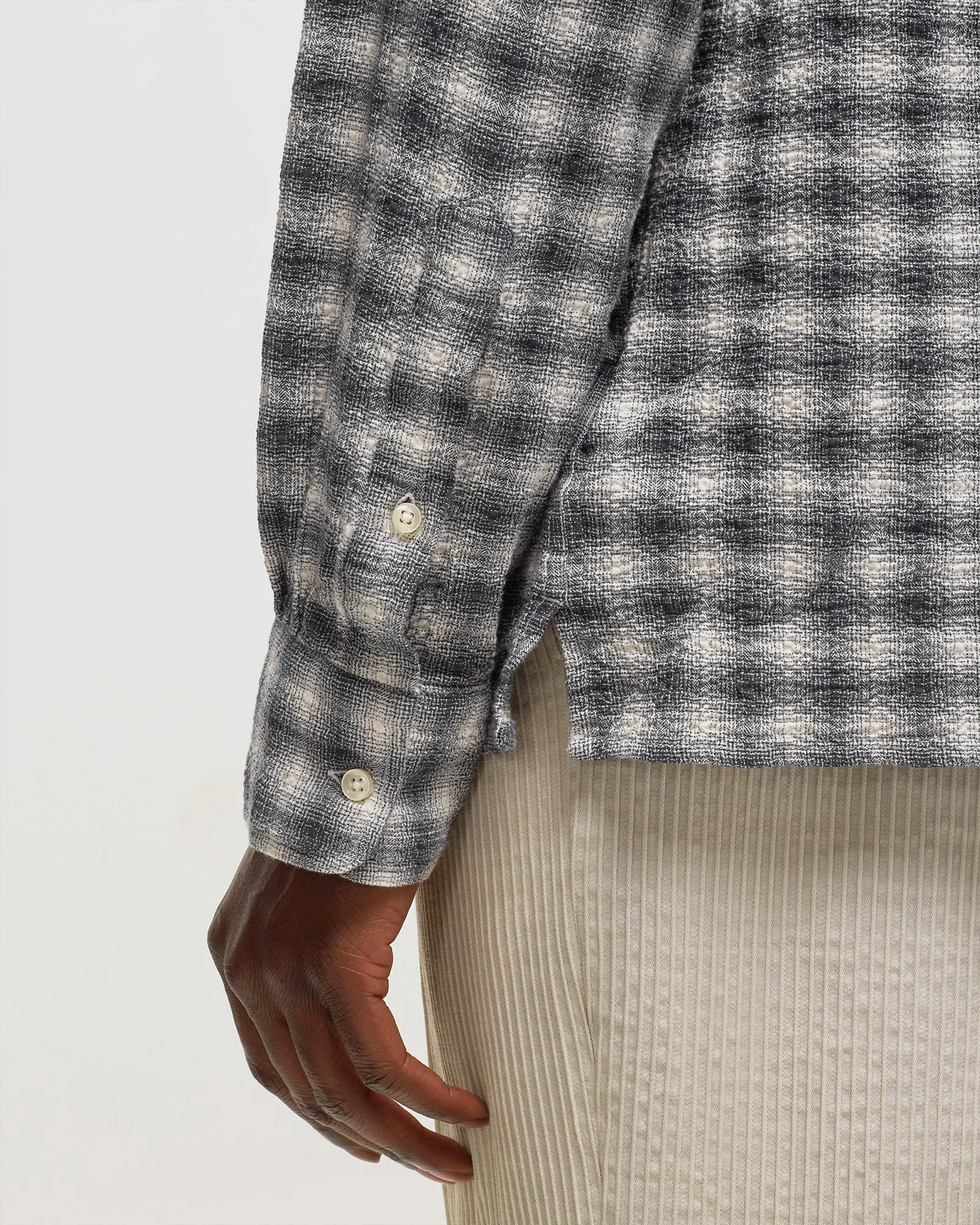 Officine Générale ALEX CHECK COTTON SEERSUCKER