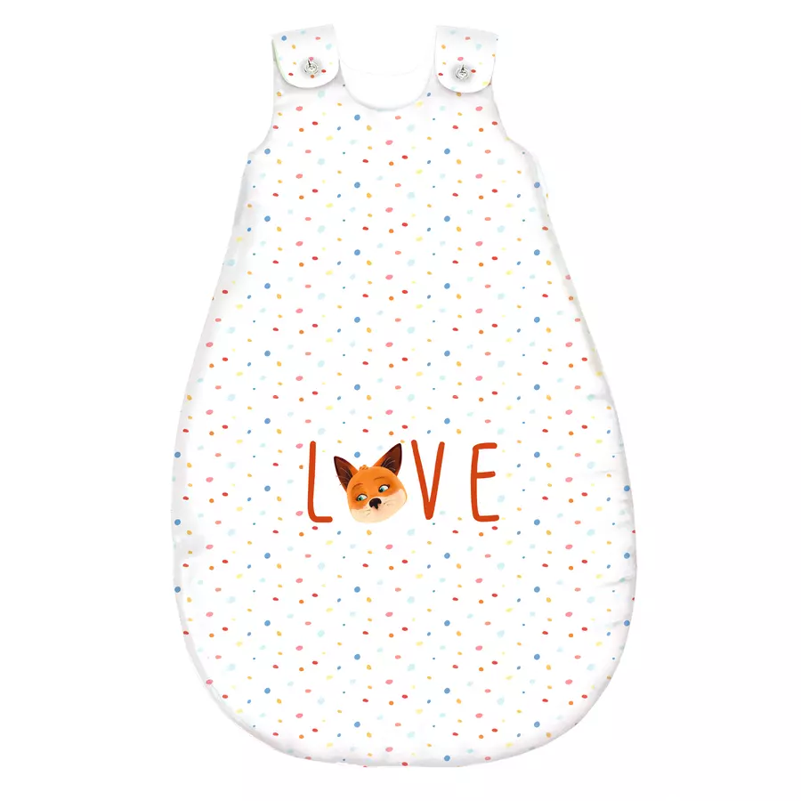 bebella vital Ganzjahresschlafsack Mama Fuchs & Papa Dachs Love