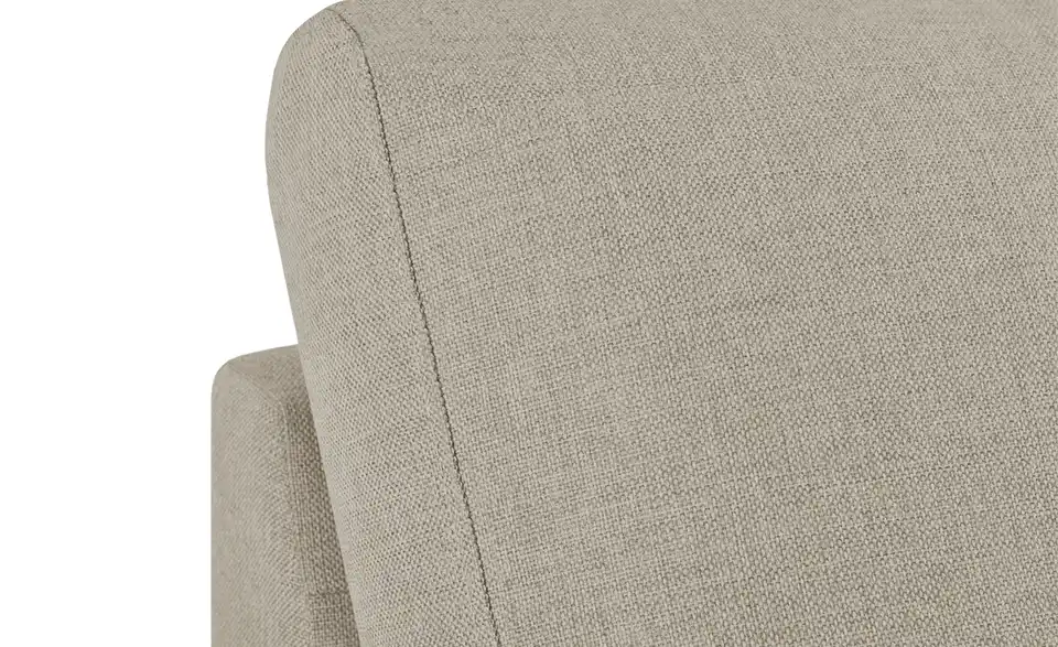 Ecksofa Rome Schlamm, Beige links Webstoff