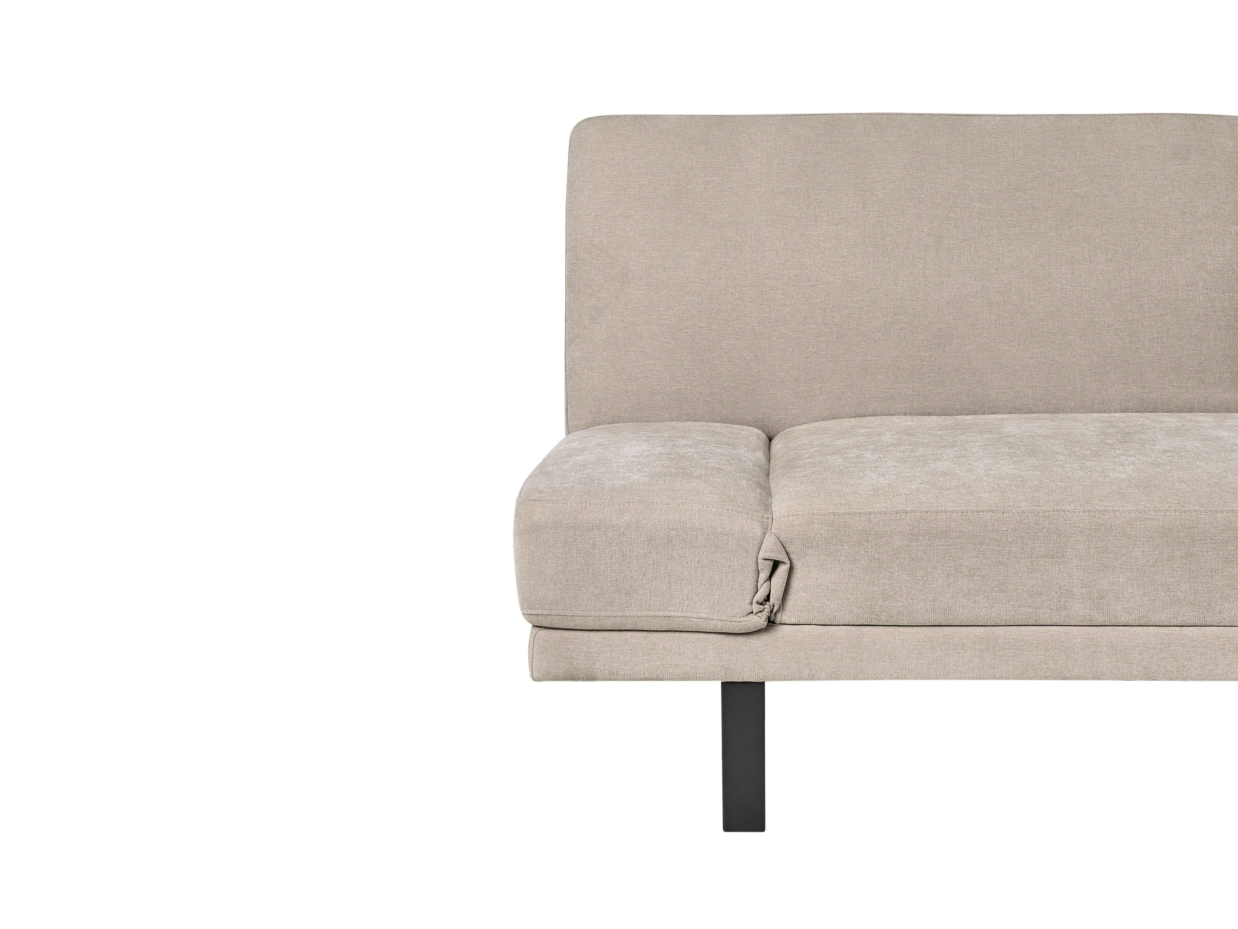 Slaapbank 2-zits YORK Chenille Lichtbeige