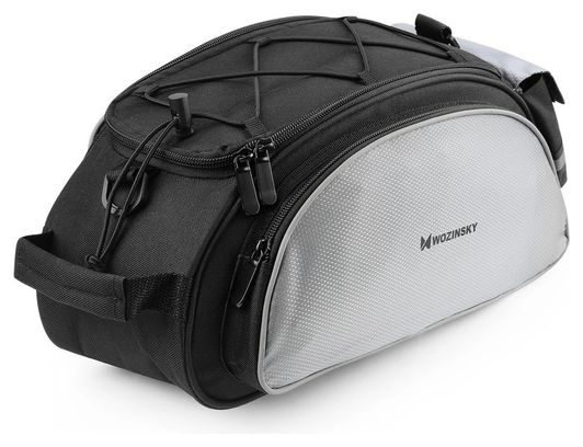 Sac de transport pour vélo Wozinsky avec bandoulière 13L gris