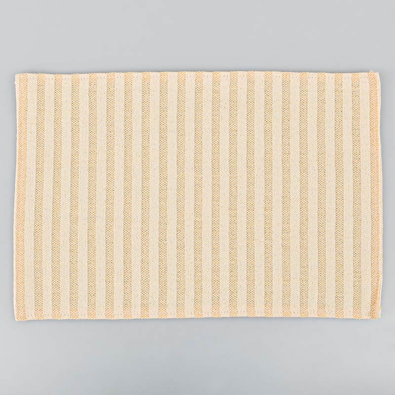 Set de table rectangulaire 'Stripes' beige