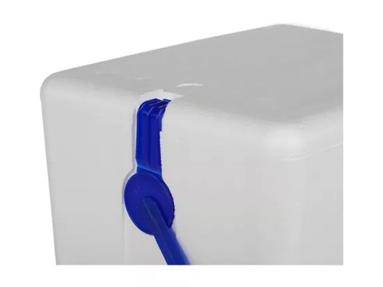 Glacière, réfrigérateur, refroidisseur en polystyrène coloris blanc, capacité 27 L - Longueur 38 x Profondeur 26 x Hauteur 41 cm