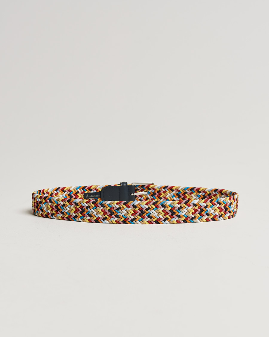 Anderson's Stretch Woven 3,5 cm Belt Multi