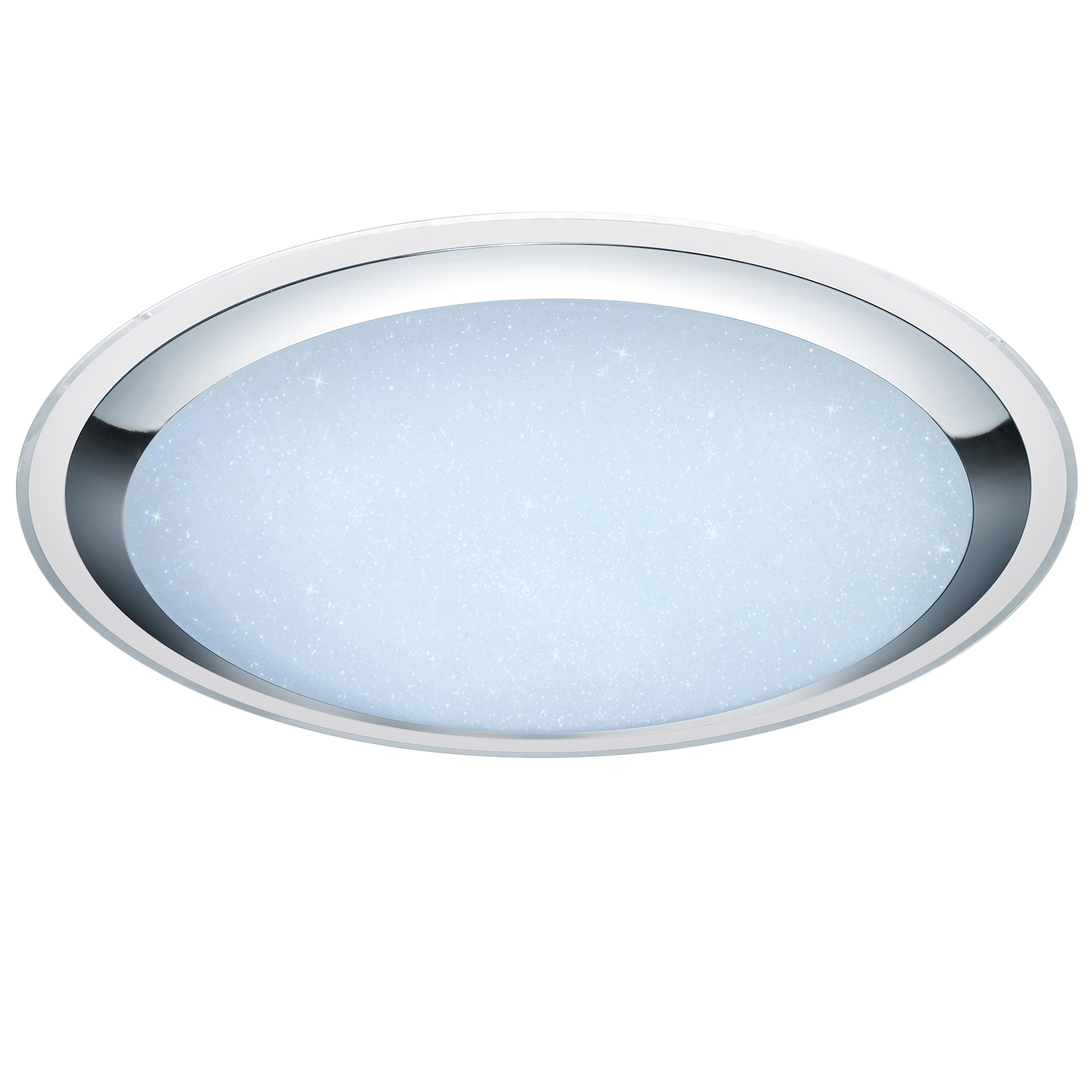 LED-Deckenlampe - weiß-chrom - dimmbar