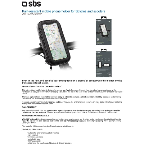 SBS-360 vandtæt mobil holder for cykel