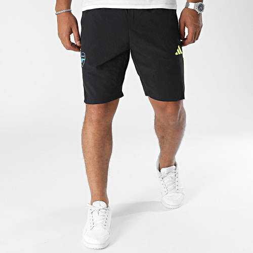 Short Jogging A Bandes Arsenal HZ2164 Noir
