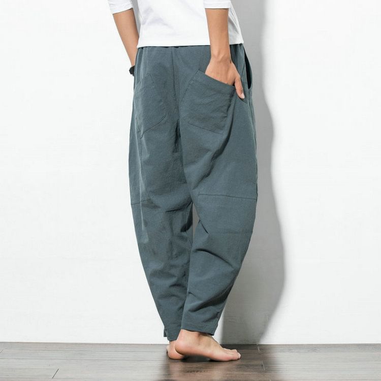 YIKES - Mid Rise Plain Baggy Pants