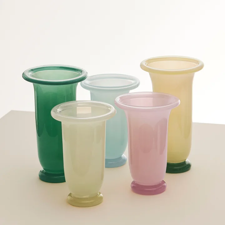 HAY - Empire Vase, medium, eisblau / hellblau