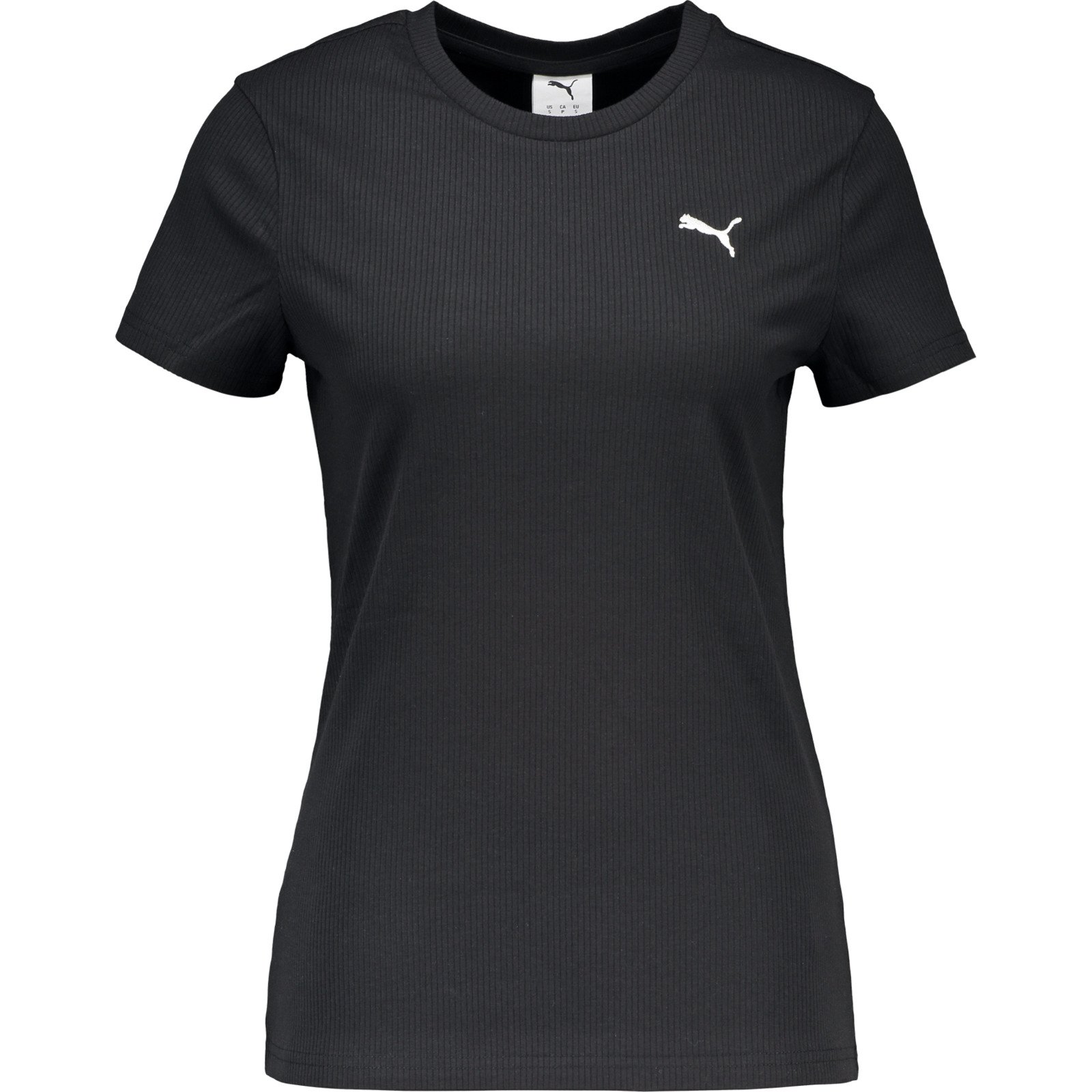 Puma Damen-T-Shirt Ess Elevated Ripp Tee XL, schwarz