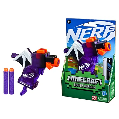 Nerf MicroShots Minecraft Mini-Blaster, 1 Stück, 3-fach sortiert