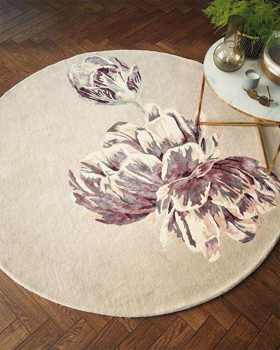 Vloerkleed Beige 56001 Tranquility Round