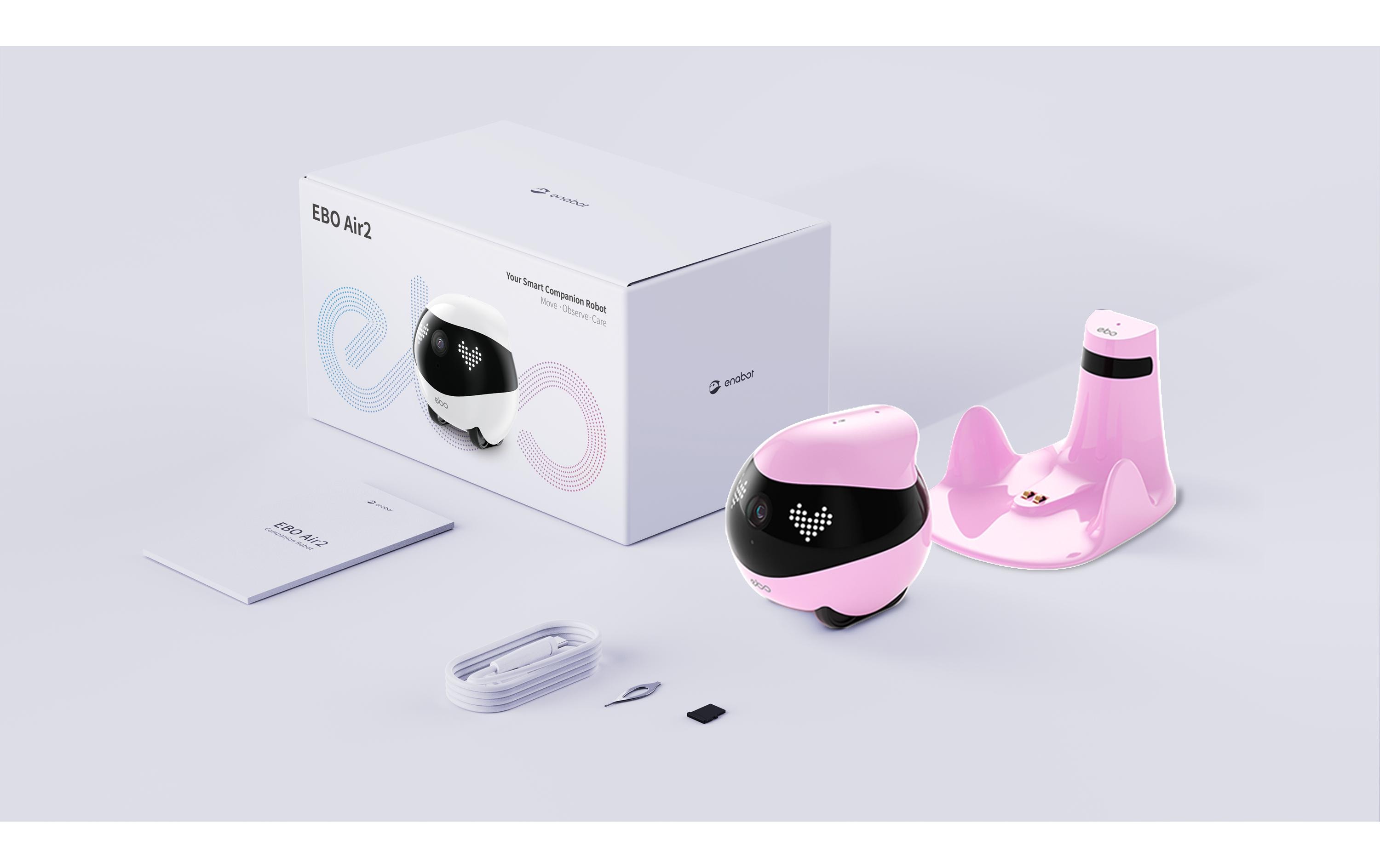 Ebo Air 2 2k Cam Pink<br>Mobile Überwachungskamera mit AI Smart Tracking Technologie und Nachtsicht