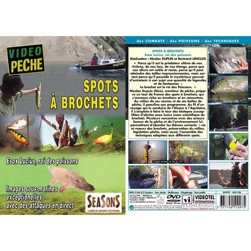 Dvd - Spots À Brochets Esox Lucius, Roi Des Poissons