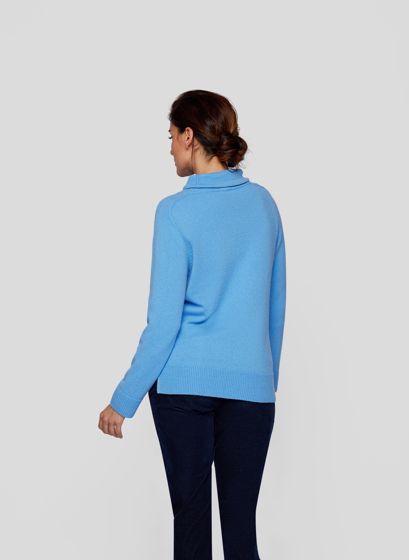 Rabe Strickpullover , mit Stehkragen und Kordelzug